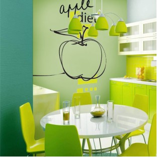 Vinilos decorativos apple diet