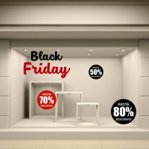 Vinilos para comercios promoción black friday