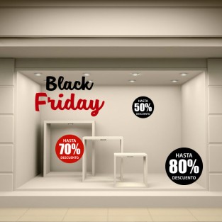 Vinilos para comercios promoción black friday