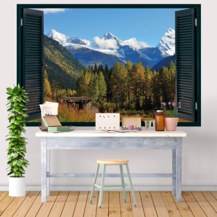 Vinilos efecto 3d canadá parque nacional banff Vinilos efecto 3d canadá parque nacional banff