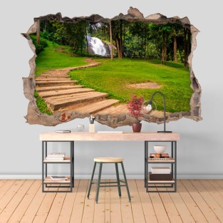 Vinilos agujero efecto 3d cascadas vachiratarn Vinilos agujero efecto 3d cascadas vachiratarn