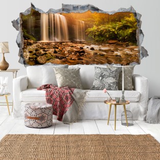 Vinilos agujero 3d cataratas russell en tasmania