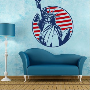 Vinilos decorativos estatua de la libertad nueva york