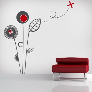 Vinilos decorativos flores de autor Vinilos decorativos flores de autor