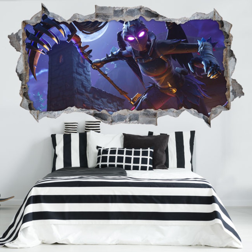 Vinilo agujero 3d fortnite ravage
