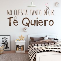 Vinilos decorativos frase amor