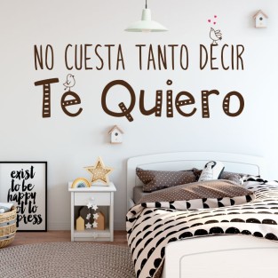 Vinilos decorativos frase amor