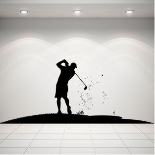 Vinilos silueta golfista