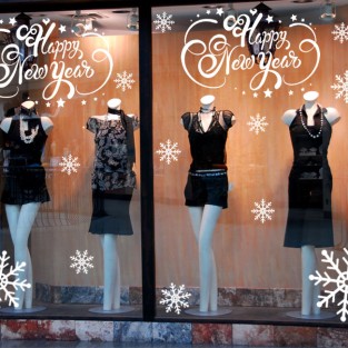 Vinilos decorativos comercios happy new year Vinilos decorativos comercios happy new year