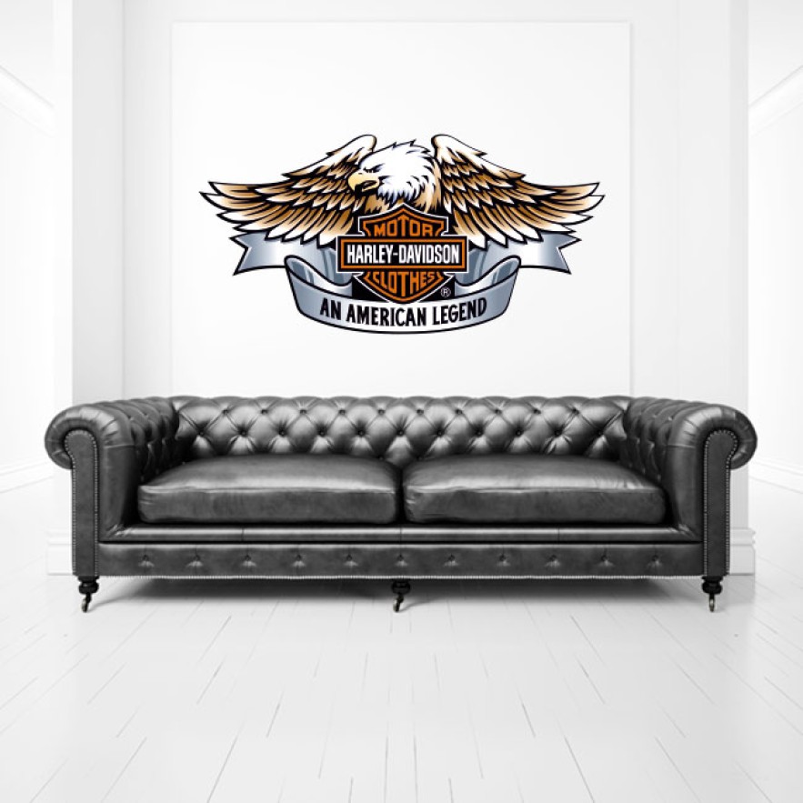 Vinilos decorativos logotipo harley davidson
