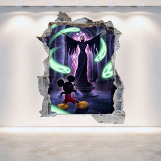 Vinilo decorativo 3d infantil videojuego castle of illusion