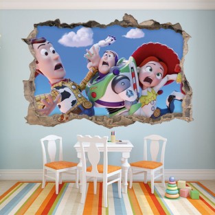 Vinilos decorativos infantiles agujero 3d toy story 4 Vinilos decorativos infantiles agujero 3d toy story 4