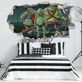 Vinilos y pegatinas juveniles 3d trolls
