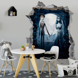 Vinilos agujero 3d la novia cadaver tim burton Vinilos agujero 3d la novia cadaver tim burton