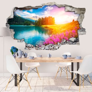 Vinilos agujero 3d lago champfèr suiza