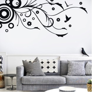 Vinilos decorativos dibujo naturaleza floral