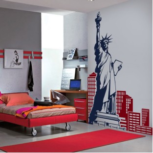Vinilos decorativos estatua libertad nueva york