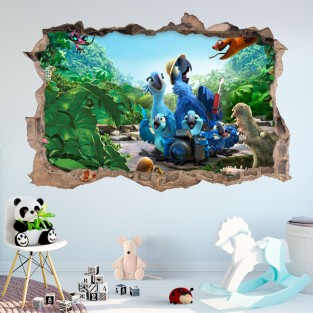 Vinilos agujero 3d película río 2