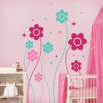 Vinilos decorativos fantasía floral