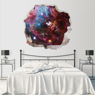 Vinilos agujero 3d de nebulosa en el espacio Vinilos agujero 3d de nebulosa en el espacio