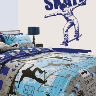 Vinilos decorativos silueta skate