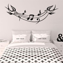 Vinilos decorativos de música y pájaros