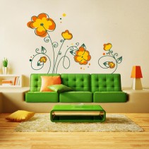 Vinilos decorativos flores primaverales