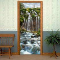 Vinilos para puertas cascadas montañas