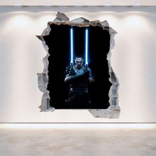 Vinilo decorativo 3d star wars the force unleashed 2
