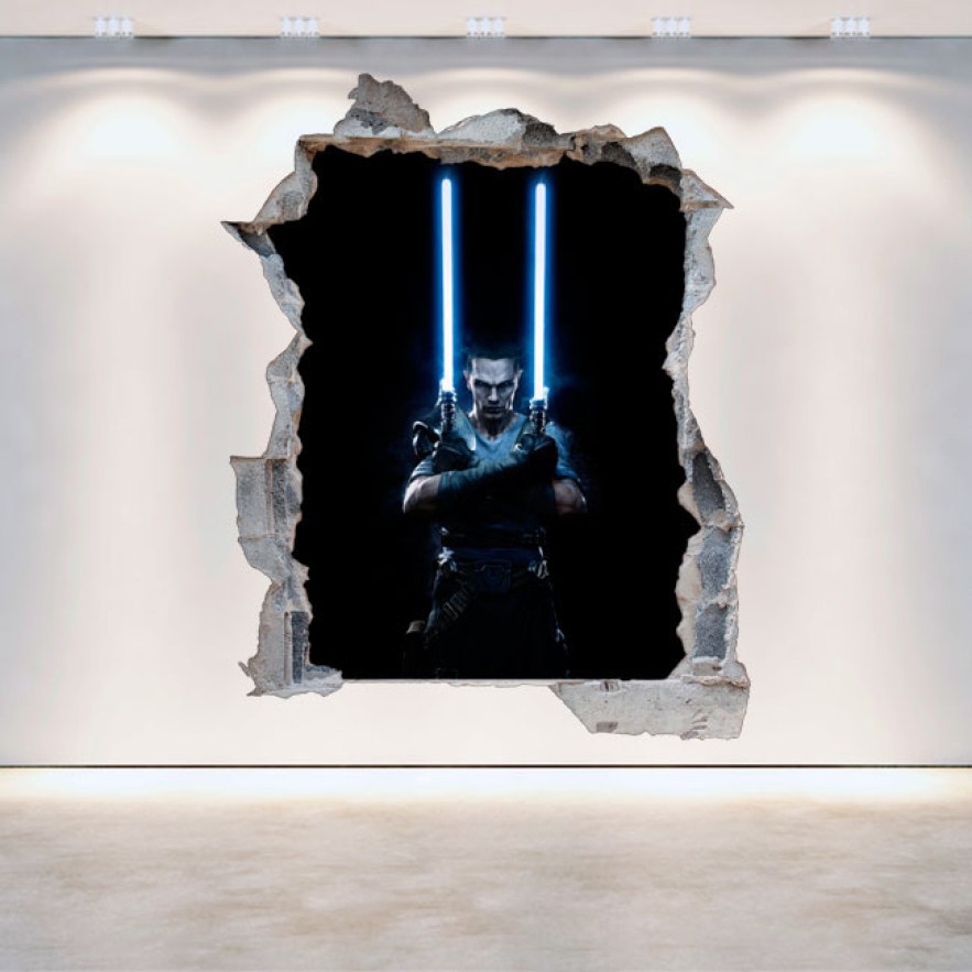 Vinilo decorativo 3d star wars the force unleashed 2