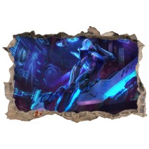Vinilos decorativos videojuegos league of legends agujero 3d
