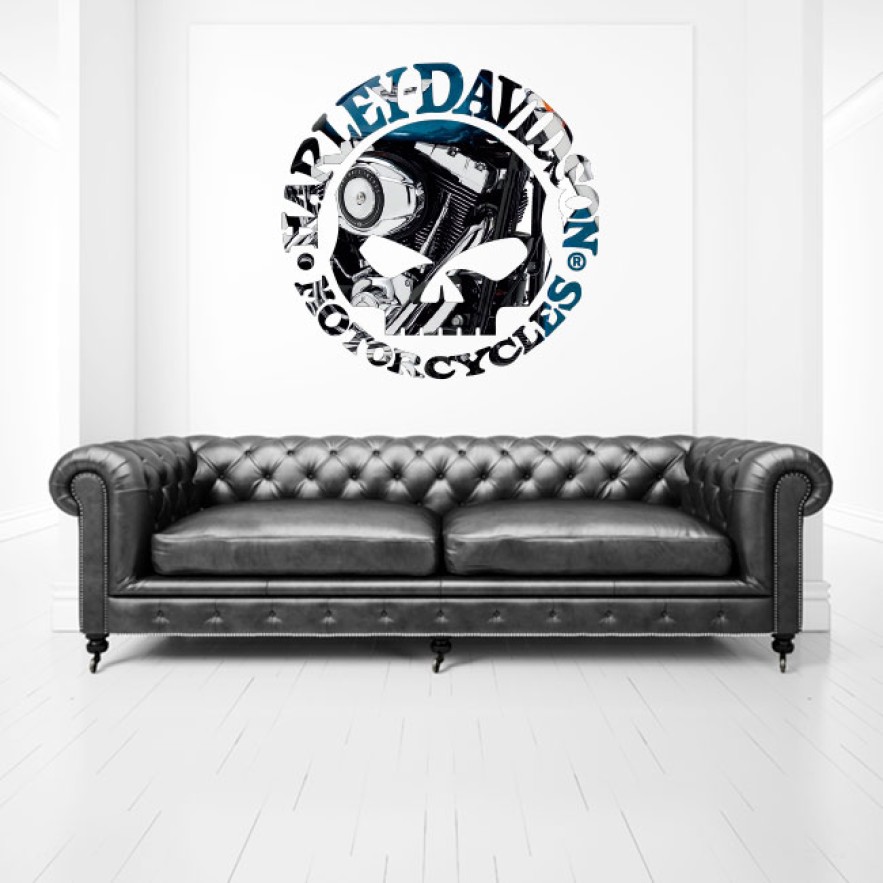 Vinilos decorativos willie g calavera harley davidson