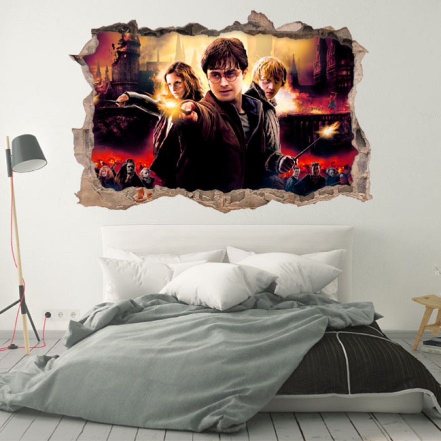 Vinilos agujero 3d harry potter