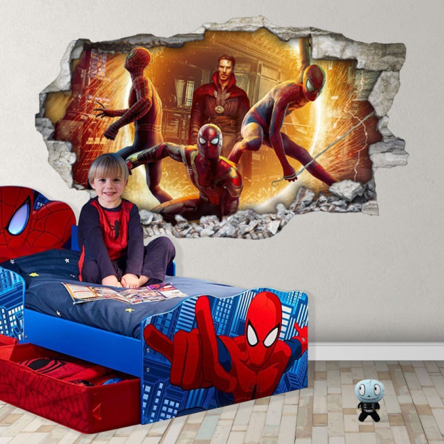 Vinilos y pegatinas 3d spider man no way home