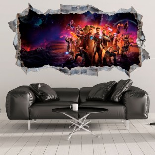 Vinilos decorativos agujeros película avengers 3d Vinilos decorativos agujeros película avengers 3d