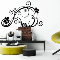 Vinilos decorativos y pegatinas con flores
