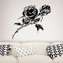 Vinilos decorativos dibujo rosa
