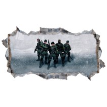 Vinilo decorativo agujero 3d counter strike