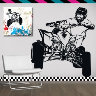 Vinilos decorativos silueta quad bike Vinilos decorativos silueta quad bike