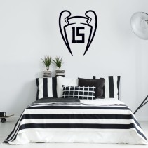 Vinilos decorativos y pegatinas decorativas del real madrid quince champions