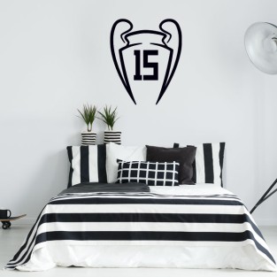 Vinilos decorativos y pegatinas decorativas del real madrid quince champions