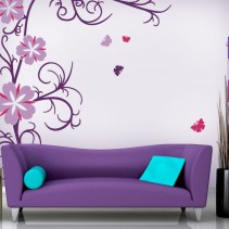 Vinilos decorativos y stickers flores y mariposas