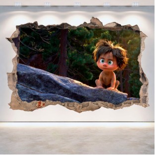 Vinilos disneyagujero  3d pared el viaje de arlo