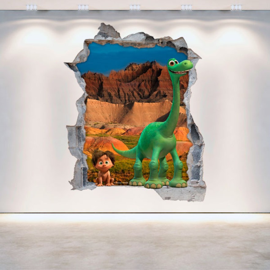 Vinilos agujero 3d disney película el viaje de arlo