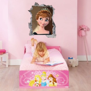 Vinilos agujero 3d disney frozen princesa anna Vinilos agujero 3d disney frozen princesa anna