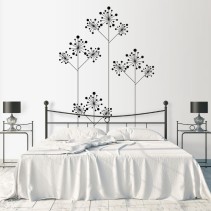 Vinilos decoración flores minimalista