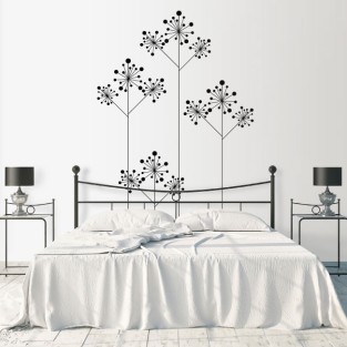 Vinilos decoración flores minimalista