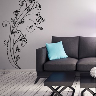 Vinilos decorativos flores estilizadas