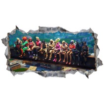 Vinilo agujero 3d  fortnite rockefeller center nueva york
