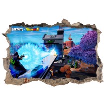 Vinilo fortnite dragon ball agujero 3d